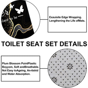 juwute toilet lid cover complementing marble set