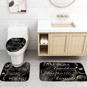 juwute u shape rug detail fits around toilet area