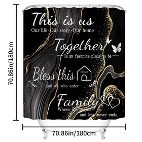 juwute waterproof polyester shower curtain ready for daily use