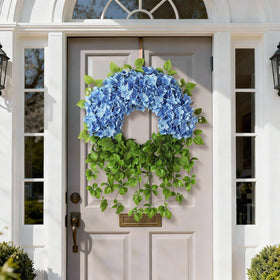 Juxdp hydrangea wreath packaging tip and care guidance