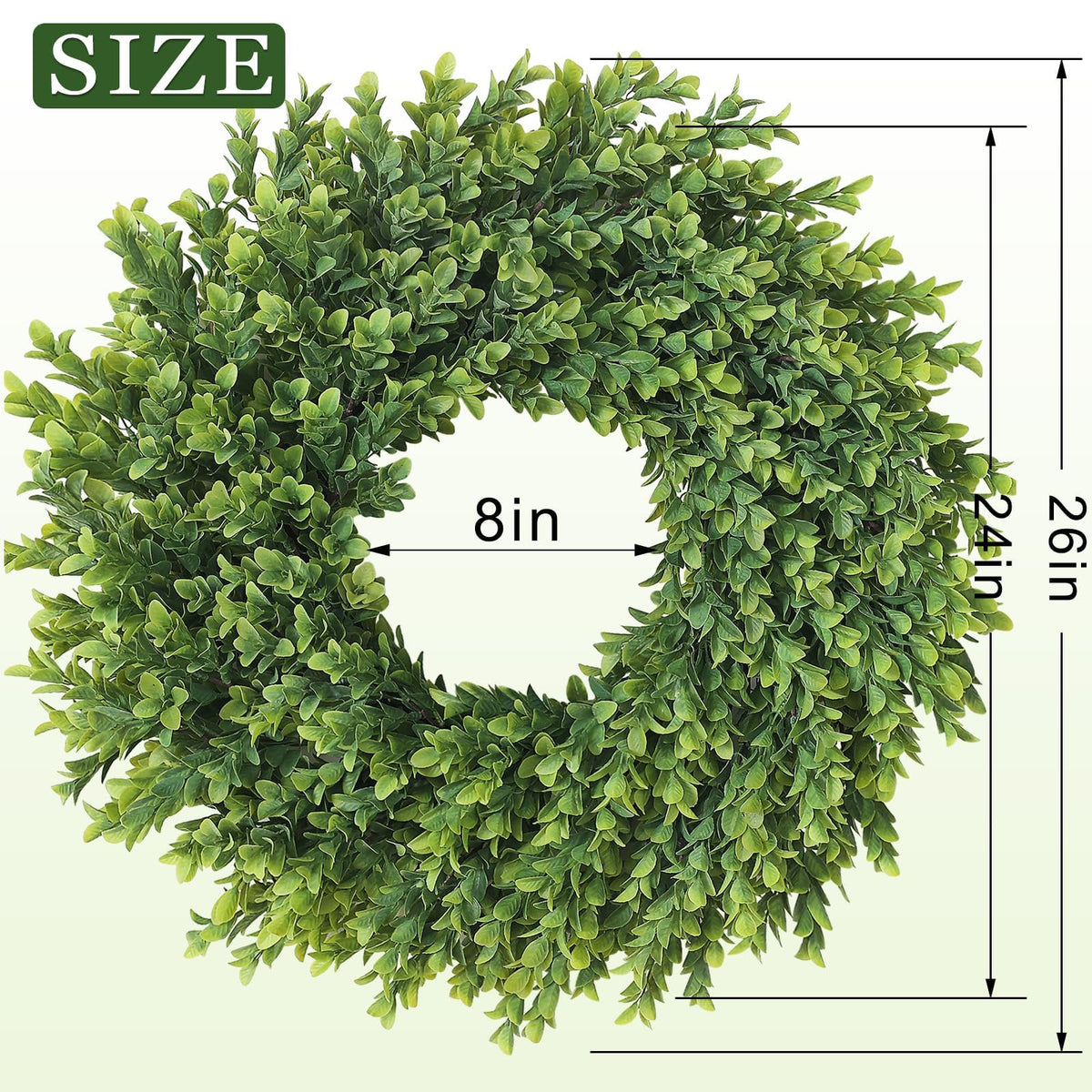 Juxdp boxwood wreath indoor display complements spaces