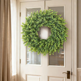 Juxdp boxwood wreath UV-resistant material resists fading