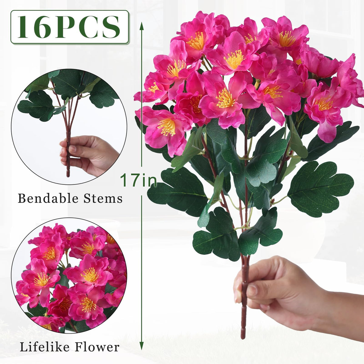 Juxdp camellia porch or terrace decor adds fresh ambiance.