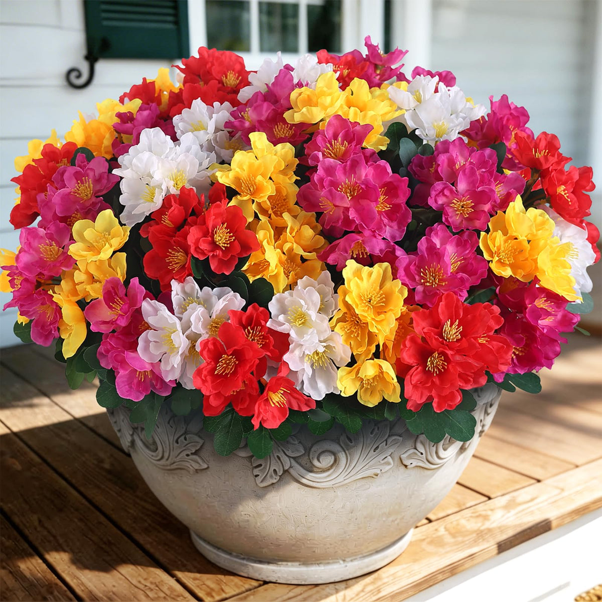 Juxdp UV-resistant outdoor blooms resist sun and weather.