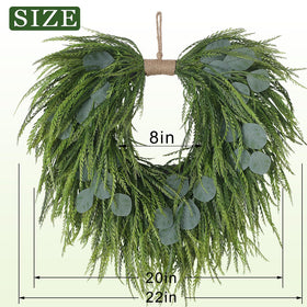 Juxdp heart-shaped design creates a welcoming entry with greenery.