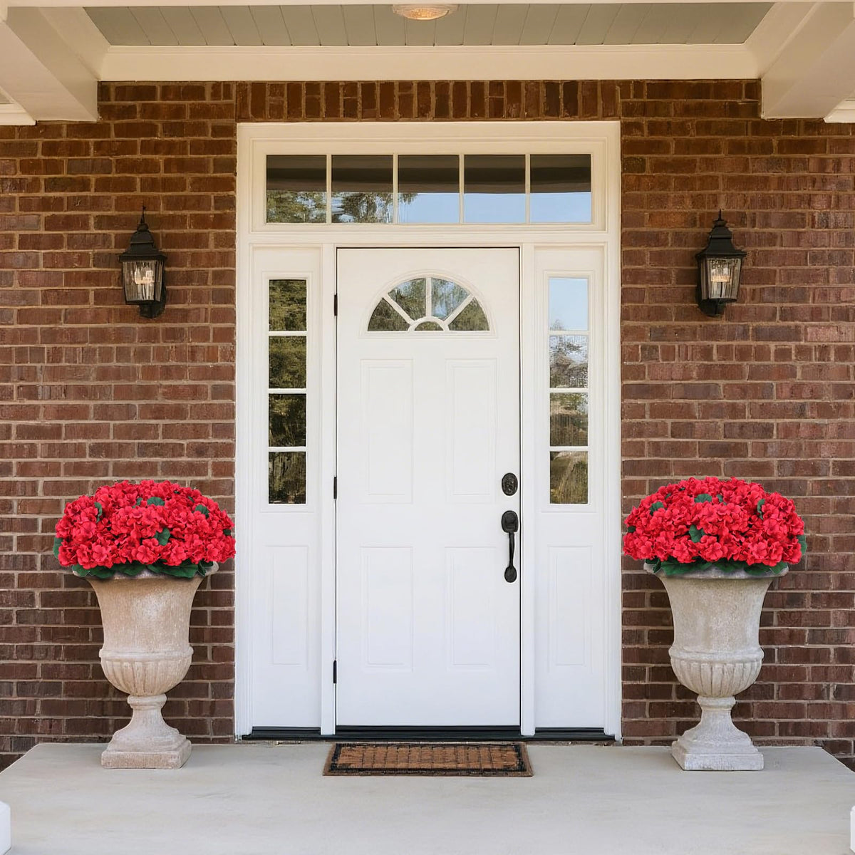 Farmhouse-style decor pairs well with Juxdp topiary accents.