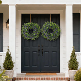 Juxdp outdoor wreath withstands all seasons