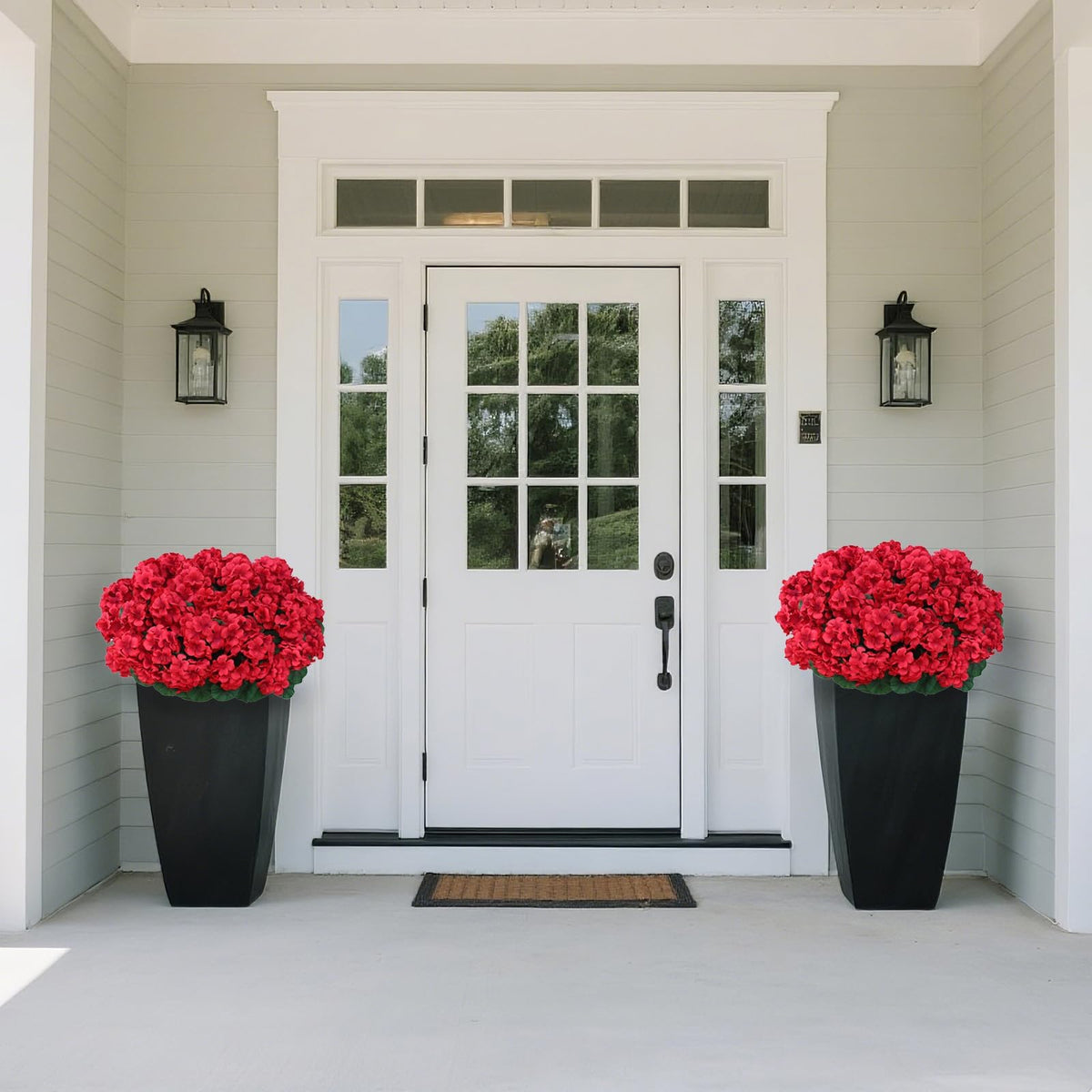 Juxdp 8-bundle arrangement enhances garden borders and pots.