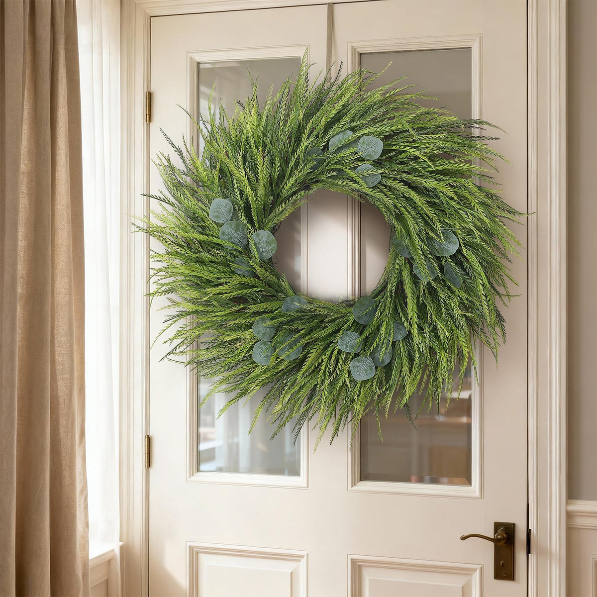 Juxdp front porch decoration idea for spring and summer curb appeal.