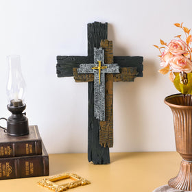 JUXINGDAZYF versatile Christian cross wall display for decor styles.