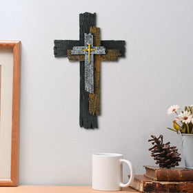 JUXINGDAZYF Christian cross wall art for home or church.