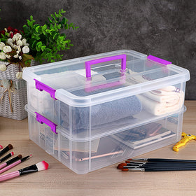 JUXYES versatile storage for school, office, art, and beauty items.