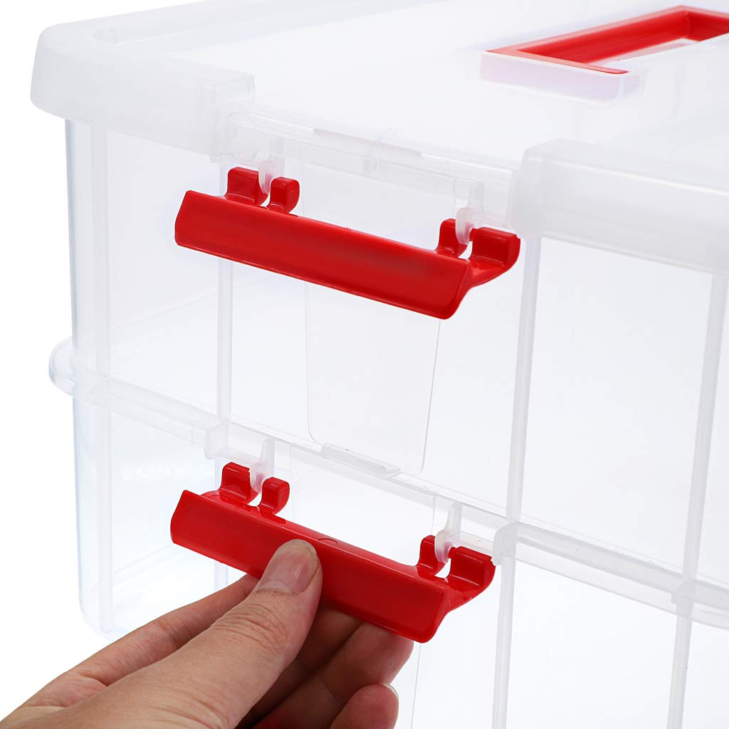 Clear design helps locate office or craft supplies quickly.