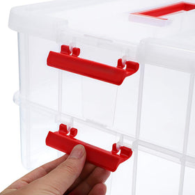 Clear design helps locate office or craft supplies quickly.