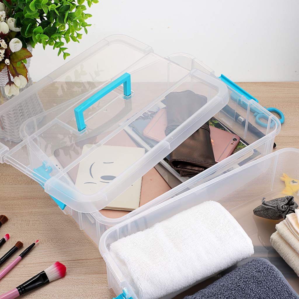 JUXYES stackable design lets you combine boxes for extended storage.