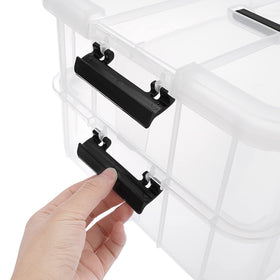 JUXYES versatile storage for beads, beauty products, and small craft supplies.