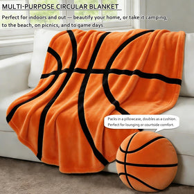 JVAVL 60 inch round blanket provides generous coverage for seating