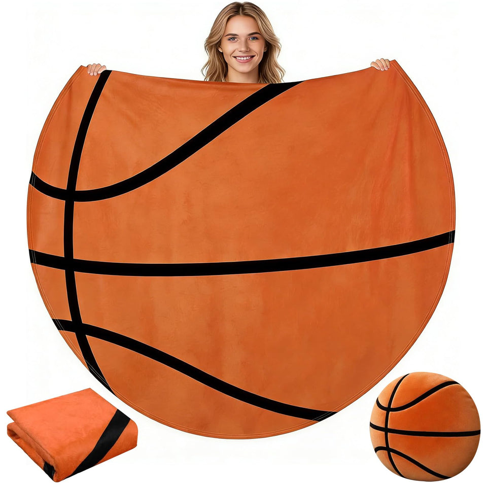 JVAVL tennis ball round blanket design adds sporty flair to rooms