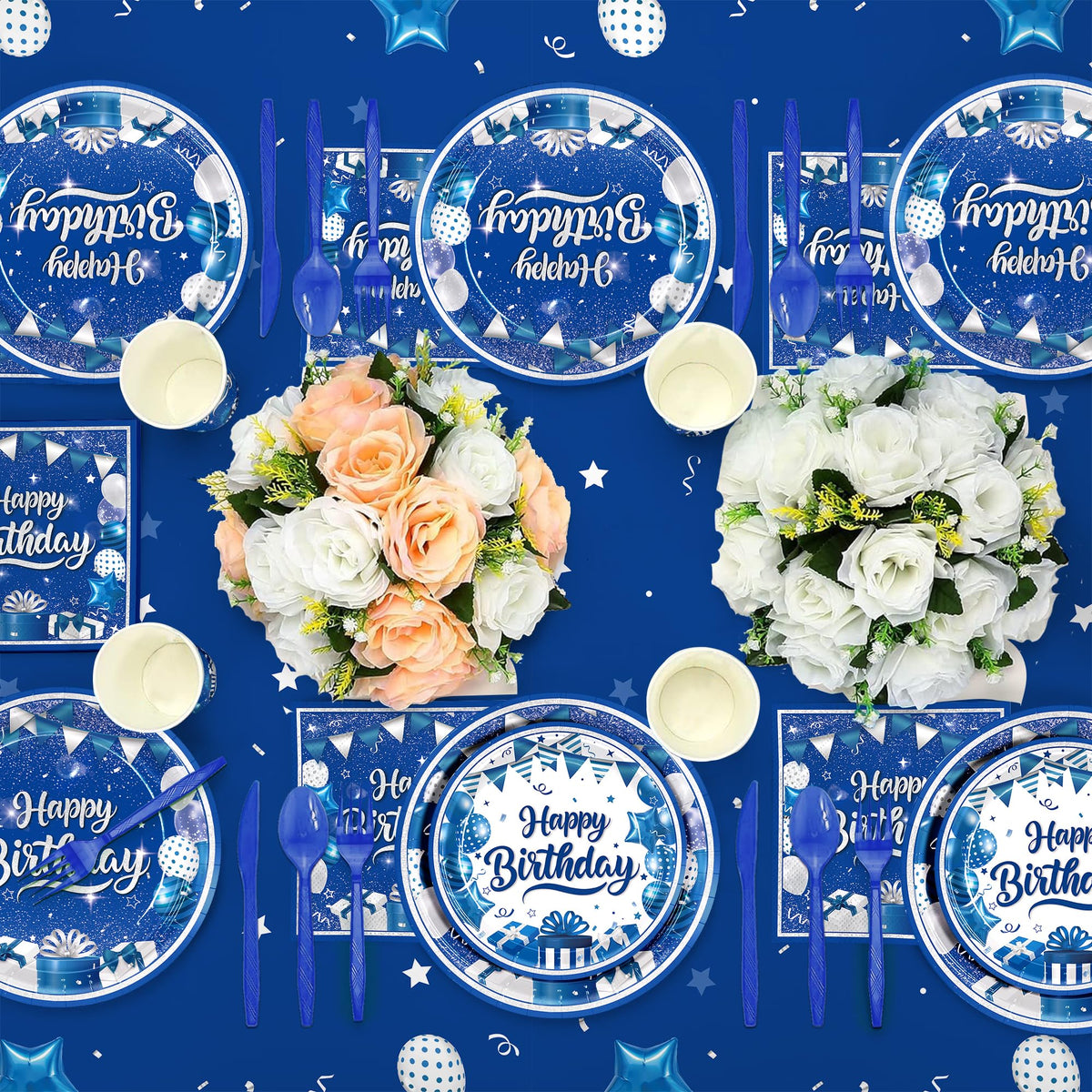 JVORFDG birthday cutlery set provides ready-to-use utensils for guests