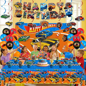 JVORFDG race car cupcake toppers decorate treats with racing whimsy