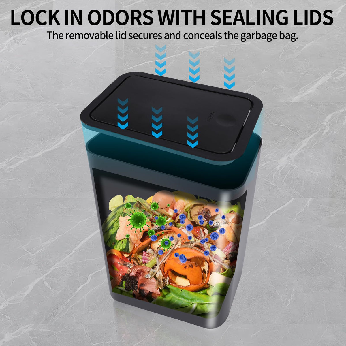 JWKDXH includes 75 bonus trash bags for immediate setup