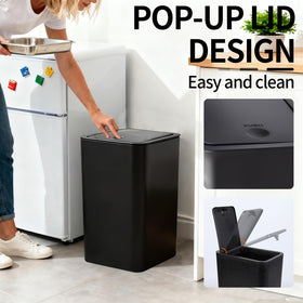 JWKDXH pet-proof trash can deters dogs from rummaging through waste