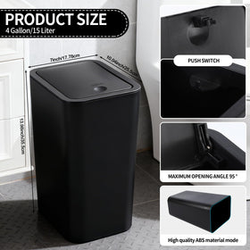 JWKDXH press-pop-up lid enables hands-free opening for easy disposal