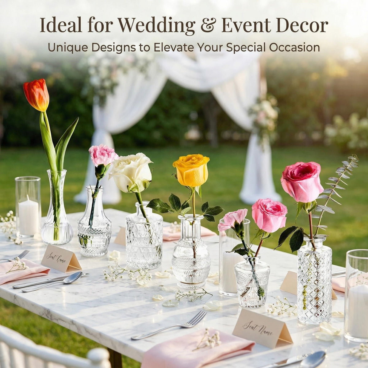 JXINDUJU bubble-free glass ensures crystal clarity for bouquets