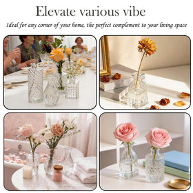 JXINDUJU water-seepage resistant vases support fresh or dried stems