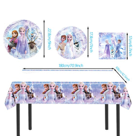 JYHFY Frozen 9-inch plates handle larger servings with festive prints.