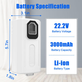 JYJZPB LVAC-200 battery removed from vacuum