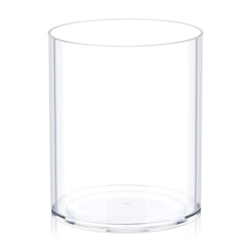 JYPS flower clear vase with wide-mouth six-inch opening for striking centerpieces.