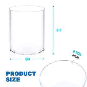 JYPS clear cube-design vase adding modern elegance to weddings and home decor.