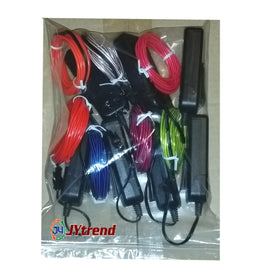 JYtrend neon EL wire in red enhances festive decor and attention-grabbing displays