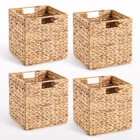JYXIN wicker storage basket foldable for space-saving storage