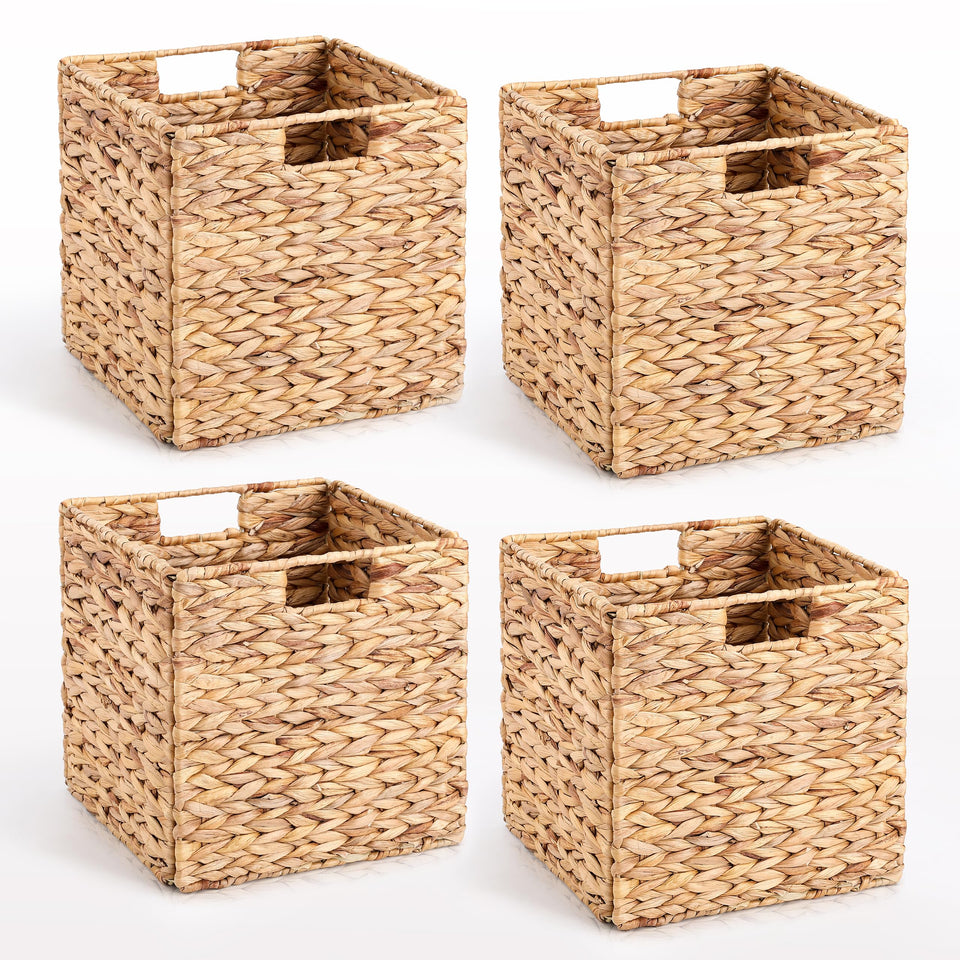 JYXIN wicker storage basket foldable for space-saving storage
