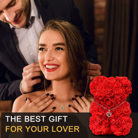 JZEEIWY Rose Teddy Bear, adorable keepsake to celebrate love.
