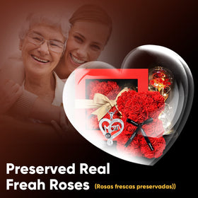 JZEEIWY rose teddy bear complements a heartfelt gift for her