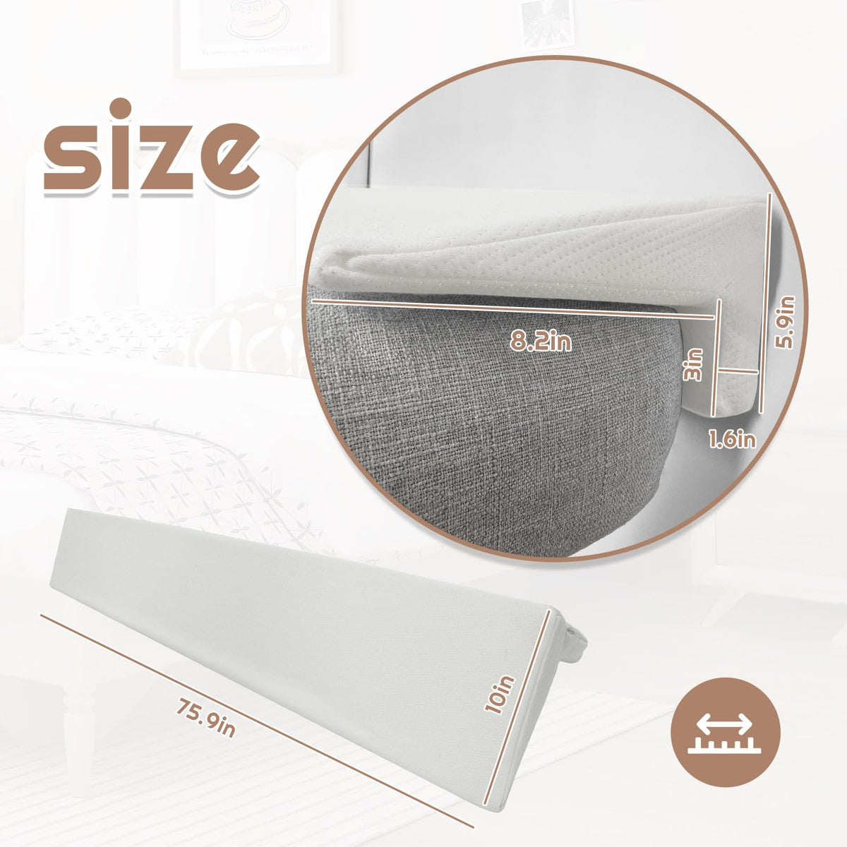 JZHLLA removable cover detail highlighting breathable, odorless fabric
