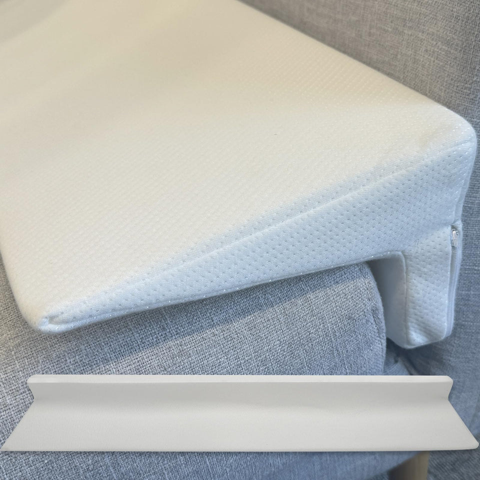 JZHLLA bed wedge pillow front view with gap-filling design for a tidier bed