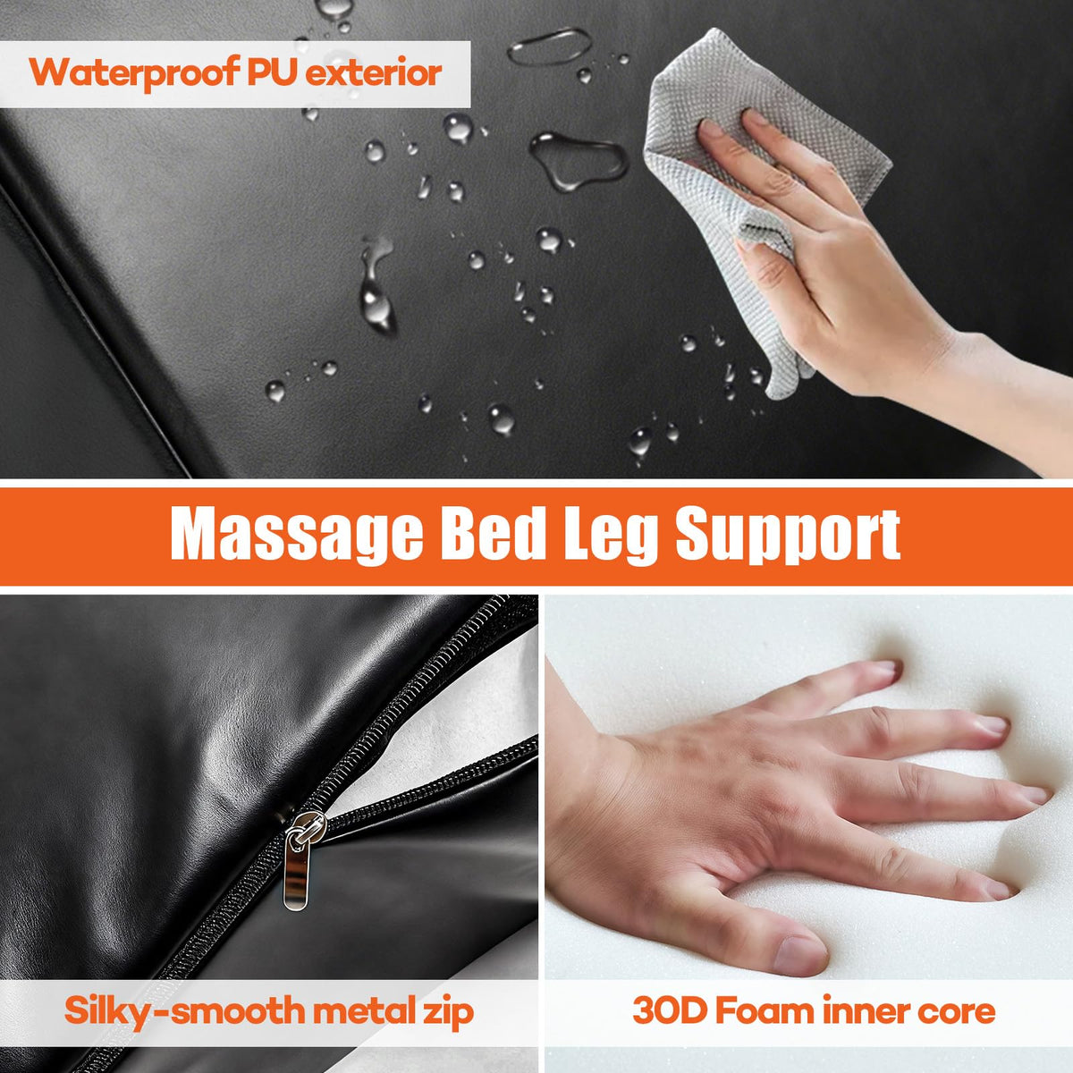 JZHLLA easy-clean PU cover resists moisture for quick maintenance.