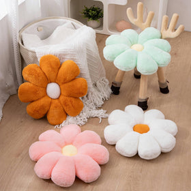 JZNEXD pink and white daisy pillow on sofa enhances room charm