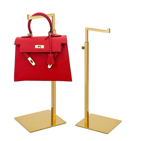 K KAIDIYIN gold purse display stand with adjustable height showcases bags neatly.