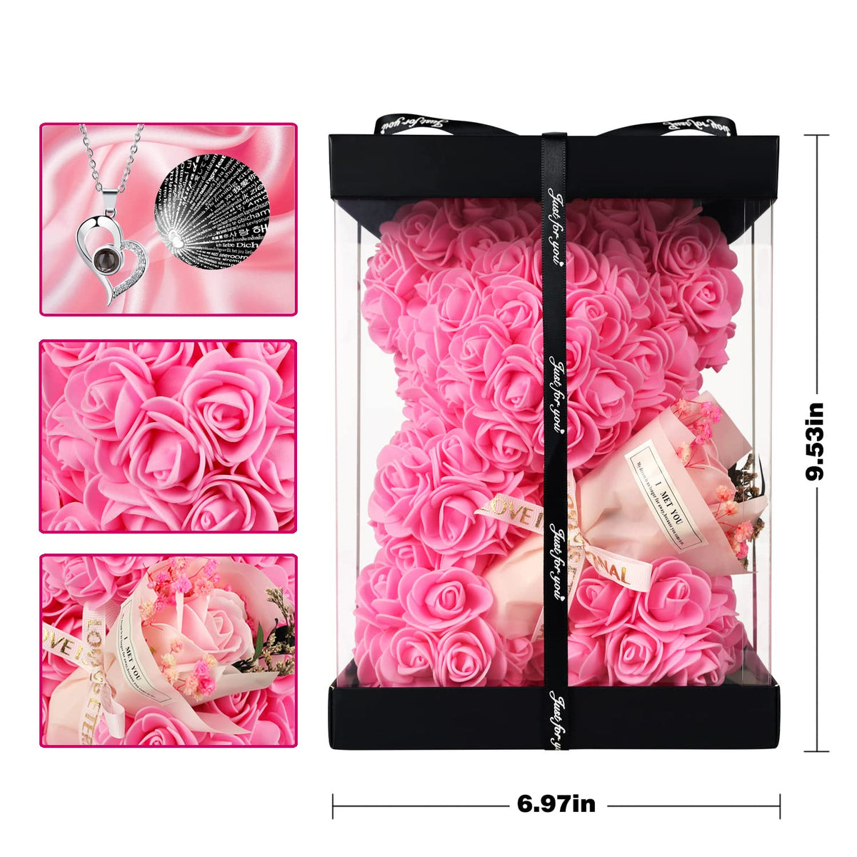 Detailed petals and delicate texture of the rose bear
