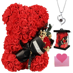 K KYMAKE Rose Bear gift box ready for Mother's Day gifting.