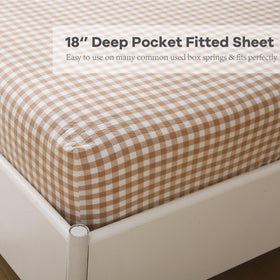 K Masaniji vintage farmhouse gingham design adds timeless charm