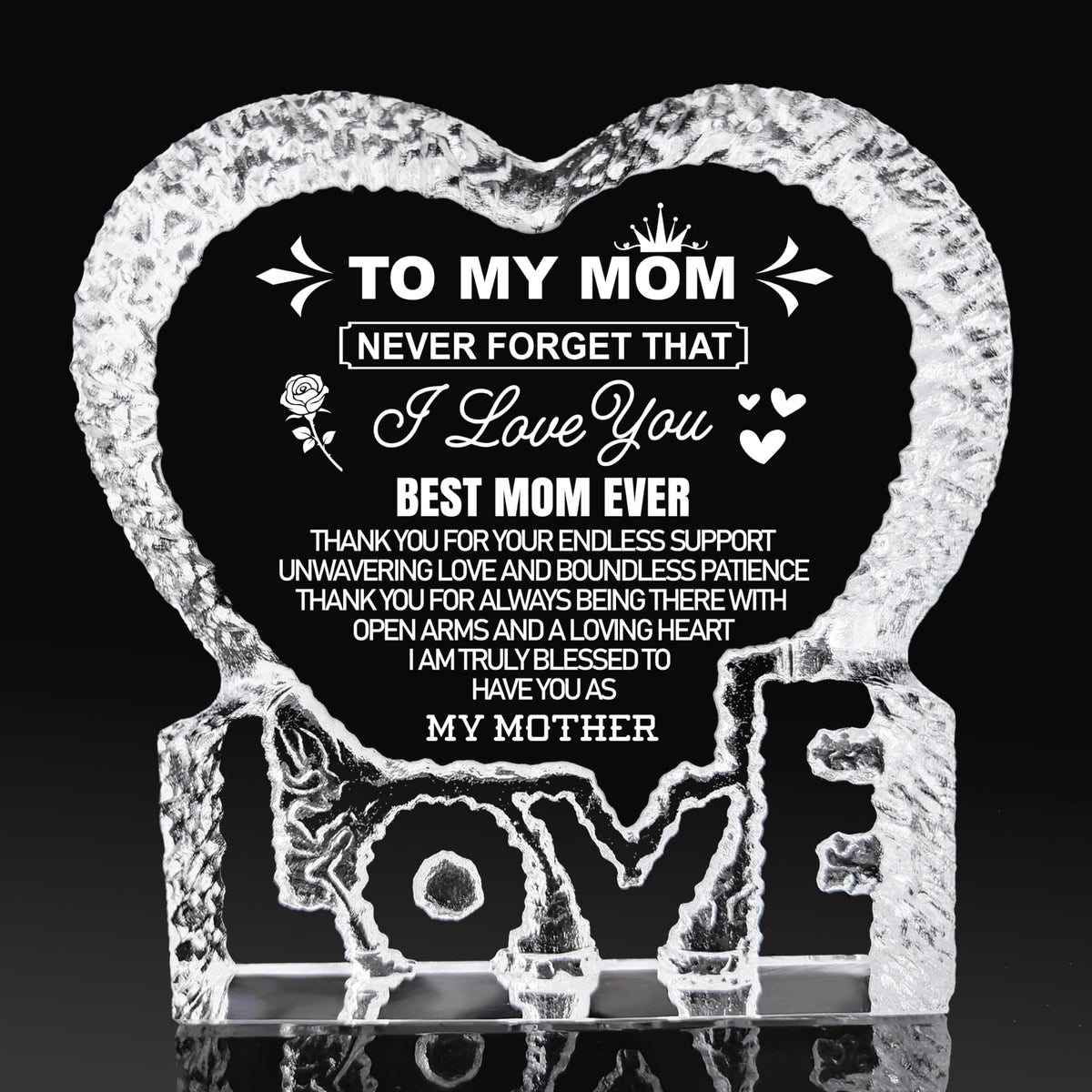 K-MLICE heart crystal suits Mother's Day, birthdays, anniversaries, and other celebrations