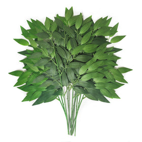 KACOMACO Italian Ruscus greenery stems in a bouquet setting for elegant centerpieces.