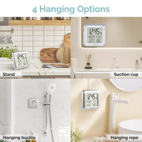 KADAMS humidity reading supports managing humidity in kitchens and bathrooms.