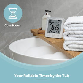 KADAMS Shower Clock countdown timer in use for timed routines